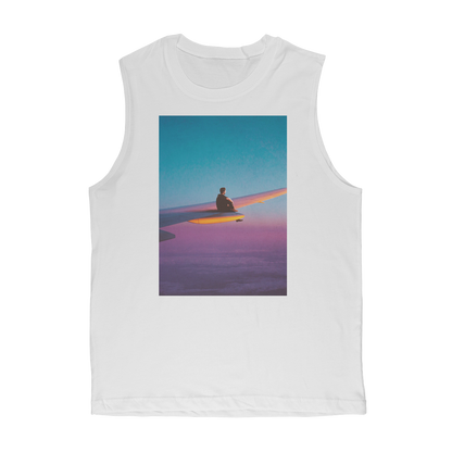 VIRGIN TEEZ Tank Top White / Unisex / S Flying Alone Premium Adult Muscle Top