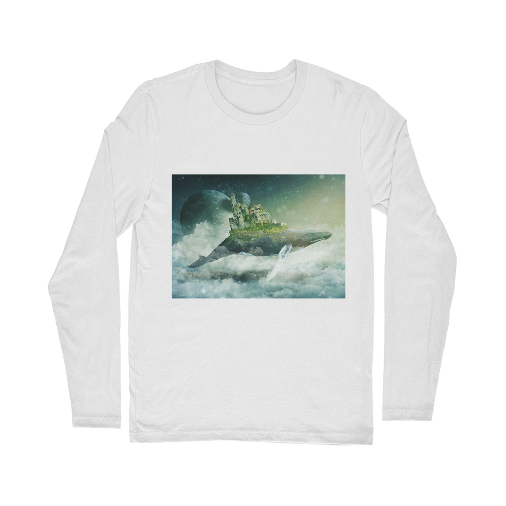 VIRGIN TEEZ Long sleeves T-shirt White / Unisex / S Flying Over The World Classic Long Sleeve T-Shirt