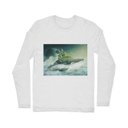 VIRGIN TEEZ Long sleeves T-shirt White / Unisex / S Flying Over The World Classic Long Sleeve T-Shirt