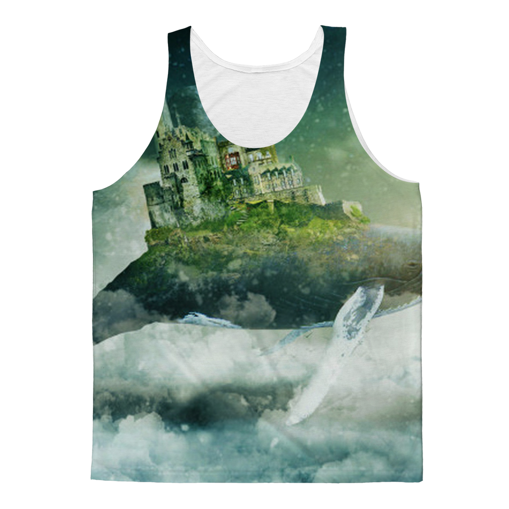 VIRGIN TEEZ Tank Top XS Flying Over The World Classic Sublimation Adult Tank Top