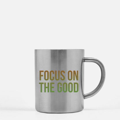 Focus On The Good Gold & Silver Mug