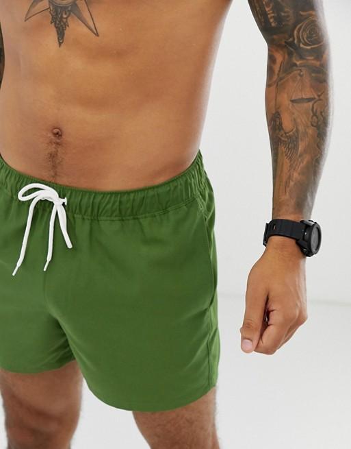 Ayaz Ahmed Shorts Forest Green Swim Shorts