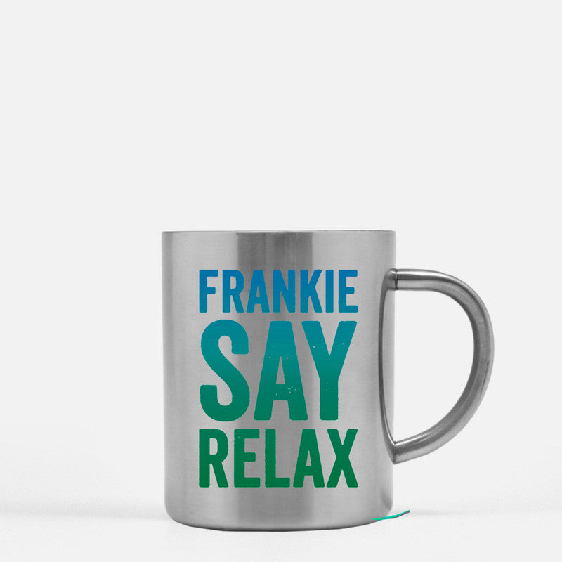 Frankie Say Relax Gold & Silver Mug