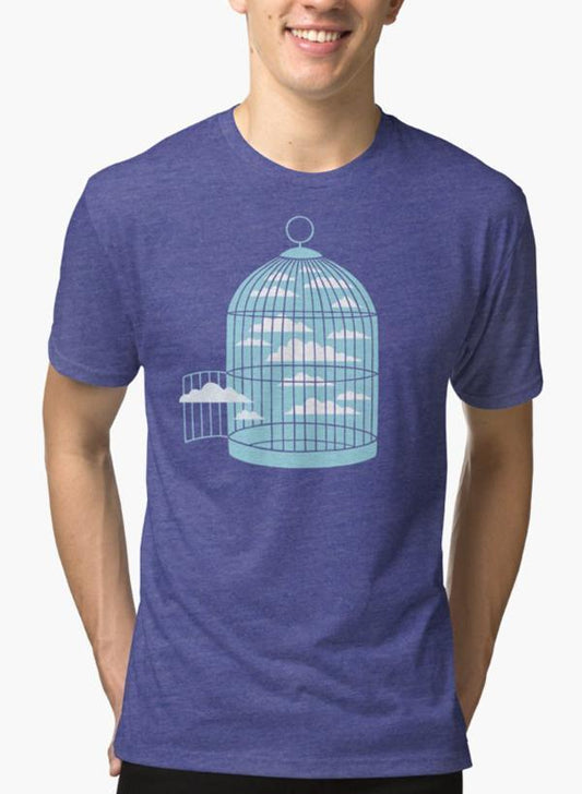 Ali Naqvi T-SHIRT Free as a Bird Purple T-shirt