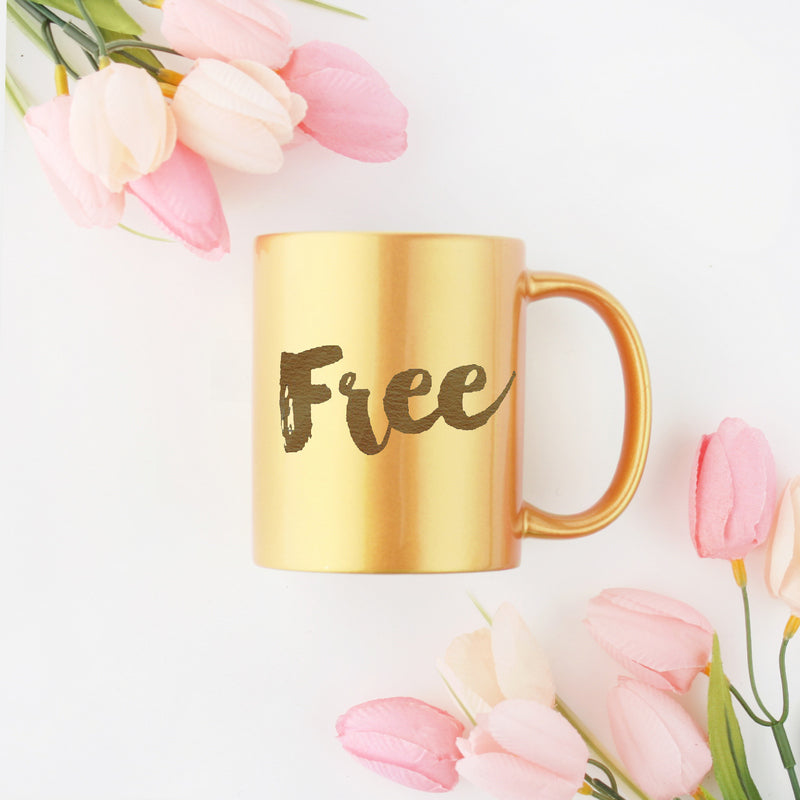 Free Gold Gold & Silver Mug