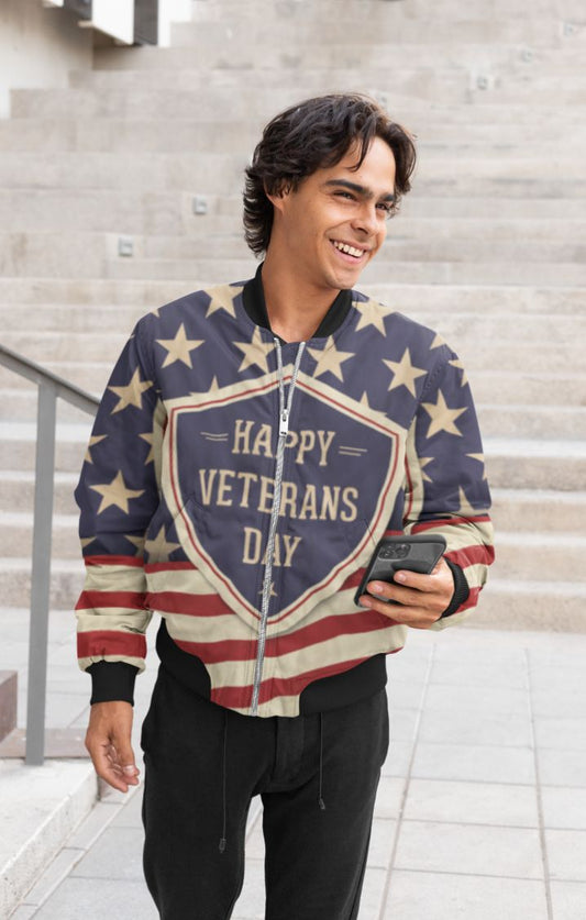 Free-veterans-day Bomber Jacket