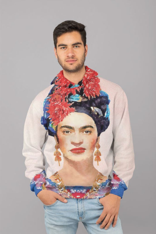 Frida navy UNISEX Sublimation Hoodie