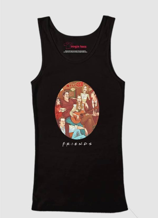 M Nidal Khan Tank Top SMALL / Black Friends Tank Top