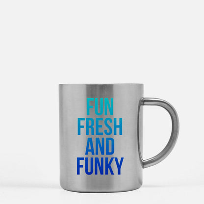 Fun Fresh And Funky Gold & Silver Mug