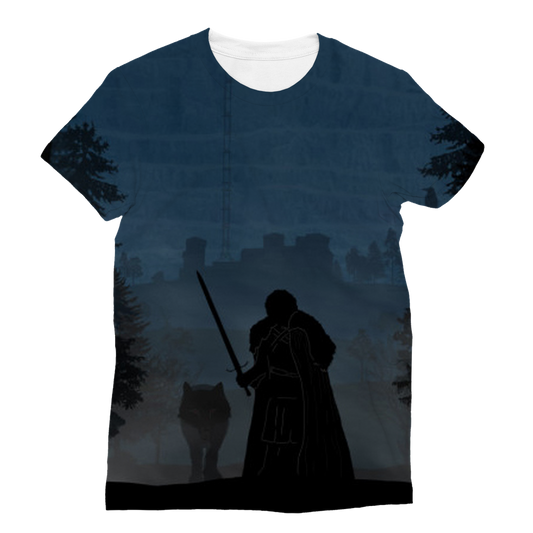 VIRGIN TEEZ Sublimation Women's T-Shirt XS Game of Thrones - Jon Snow Classic Sublimation Women's T-Shirt