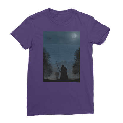 VIRGIN TEEZ Women T-Shirt Purple / Female / S Game of Thrones - Jon Snow Premium Jersey Women's T-Shirt