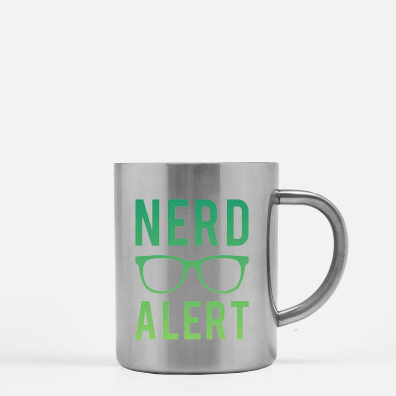 Geek Alert Gold & Silver Mug