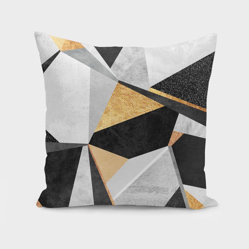 The Pillow pillows Geometry  Gold Cushion/Pillow