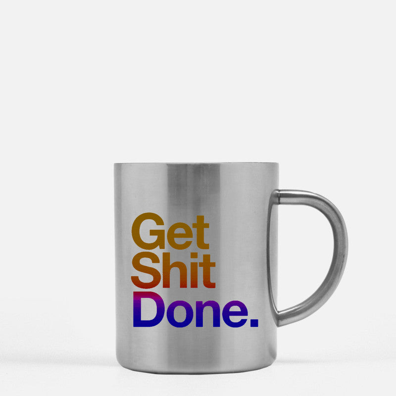 Get Shit Done Gold & Silver Mug