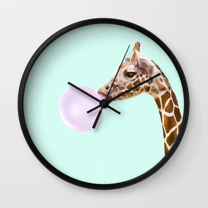 Dany Designs Wall Clock White GIRAFFE Wall clock