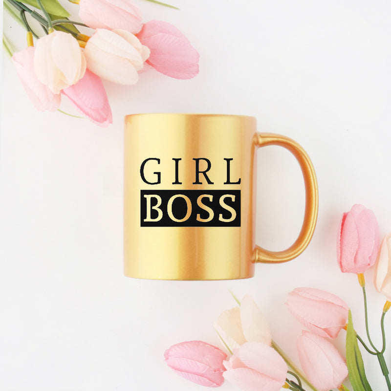 Girl Boss Gold & Silver Mug