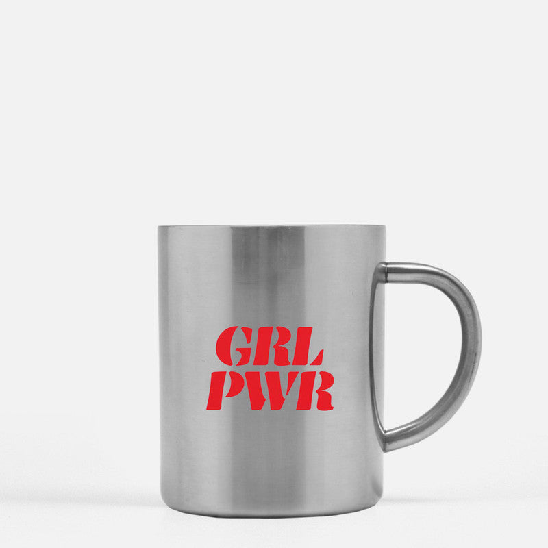 Girl Power Grl Pwr Posters Gold & Silver Mug