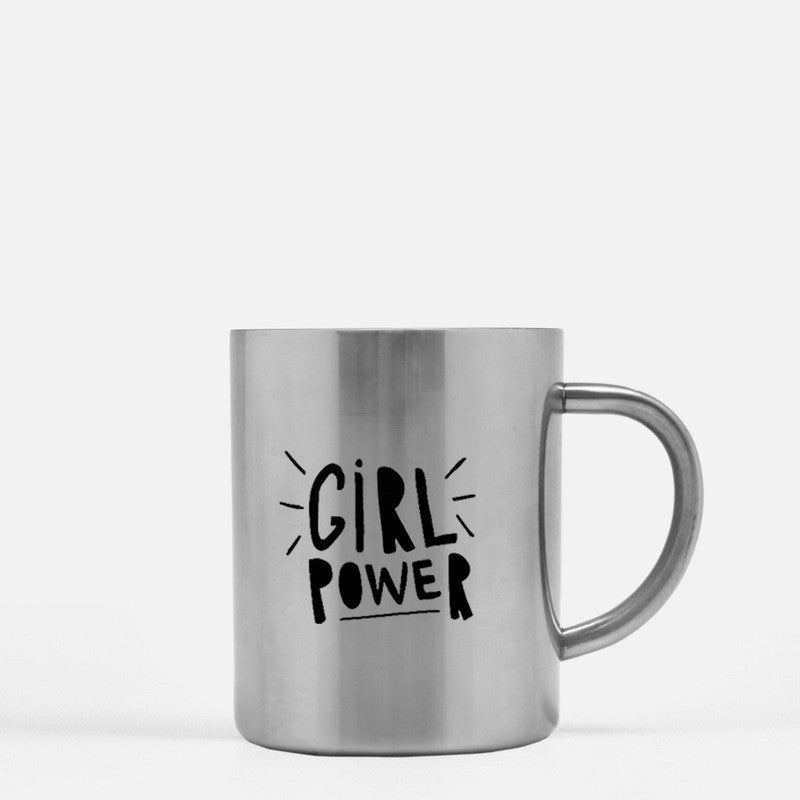 Girl Power And Hand Lettered Typography Caf Gold & Silver Mug