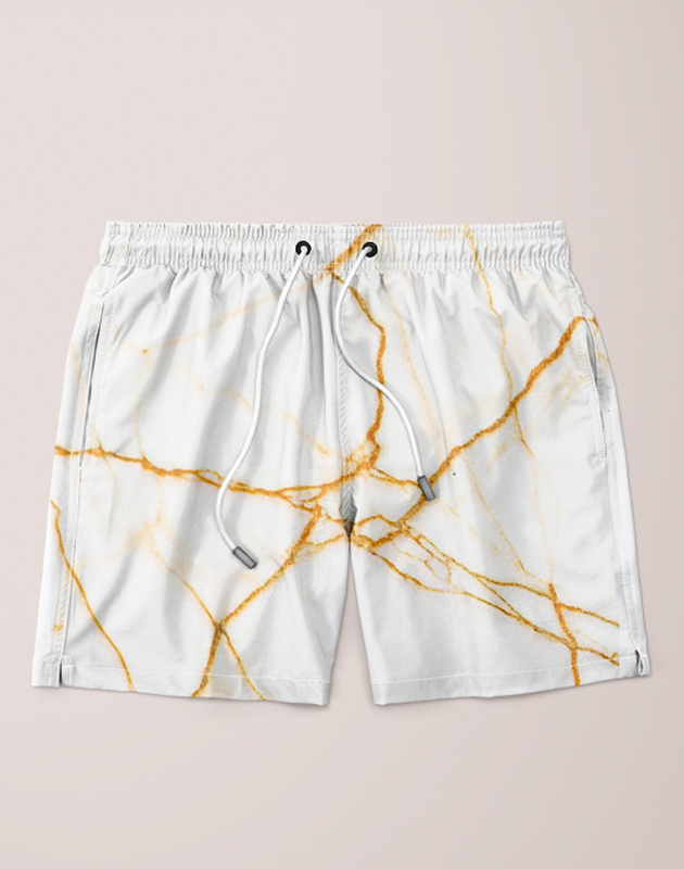 Ayaz Ahmed Shorts SMALL (28"-18") Gold and marble Shorts