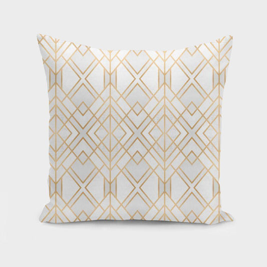 The Pillow pillows 16" x 16" Golden Geo  Cushion/Pillow