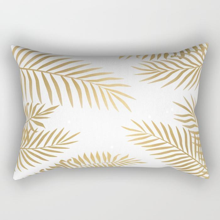 The Pillow pillows SMALL 17" X 12" Golden Leaf Rectangle Pillow