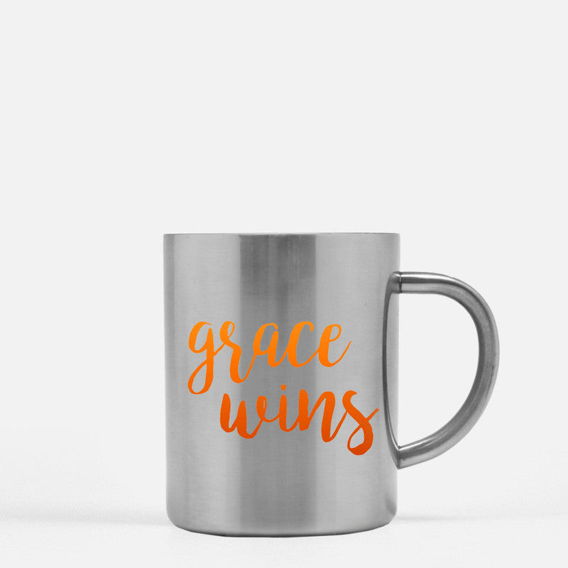 Grace Wins Gold & Silver Mug