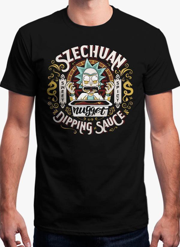 Maham T-SHIRT GRANDPA'S DIPPING SAUCE - RICK AND MORTY T-shirt