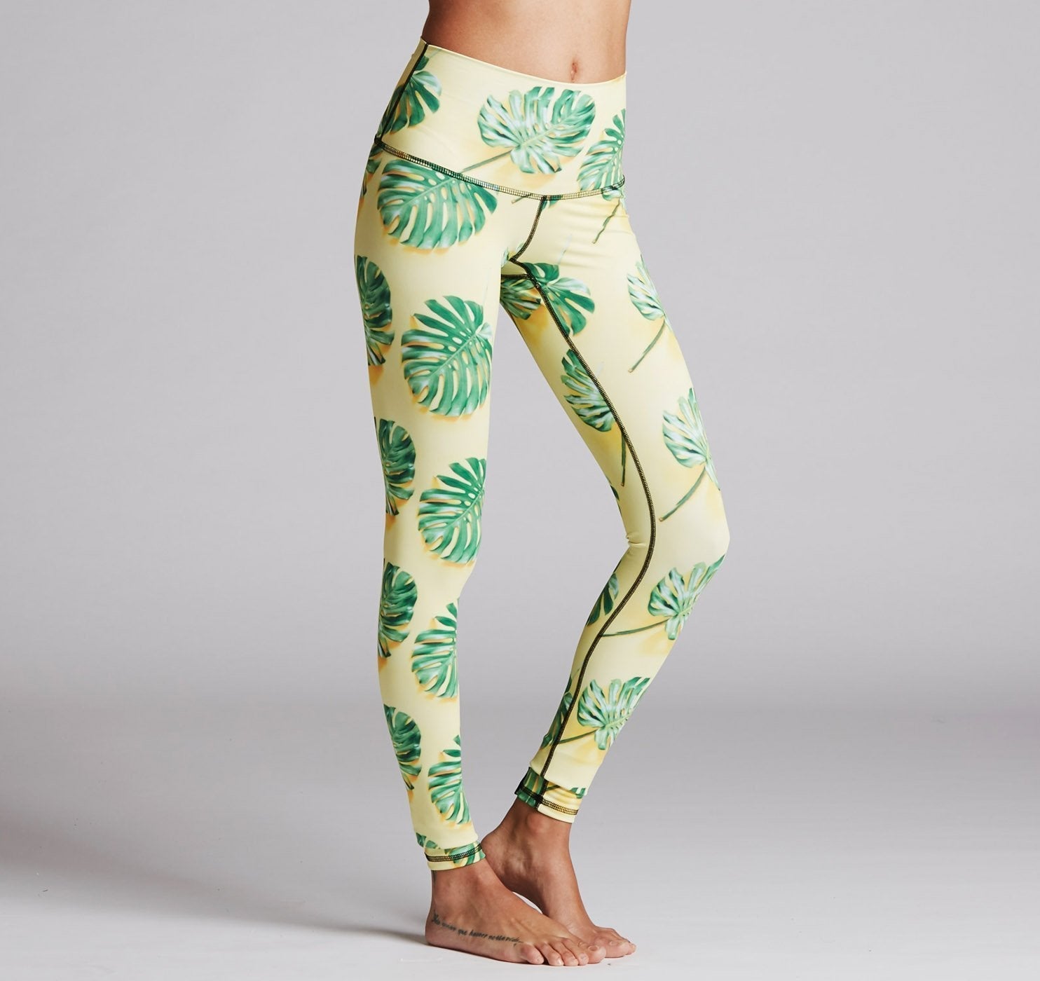 Virgin Teez Leggings Green Leafs Legging