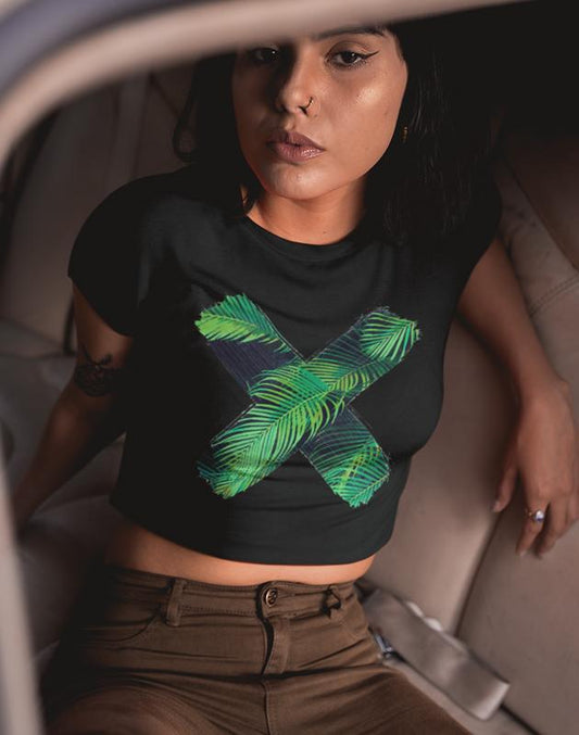 Virgin Teez Crop Top green X Women's Crop top Bella+Canvas 6682