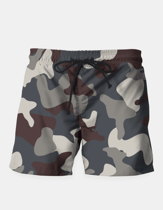 Maria Shorts SMALL (28"-18") / us Grey Blue Army Camouflage Pattern Shorts