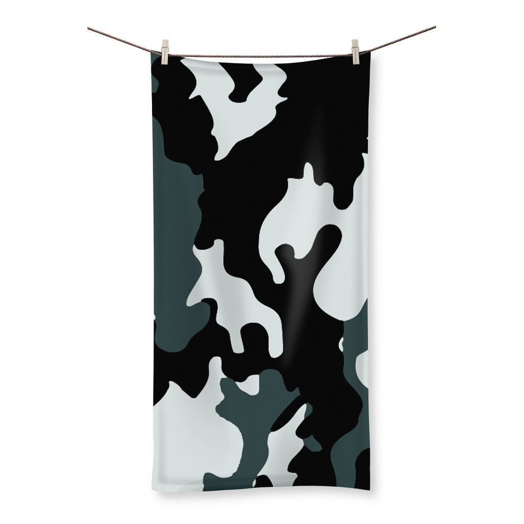 kite.ly Homeware 19.7"x39.4" Grey Camo Beach Towel