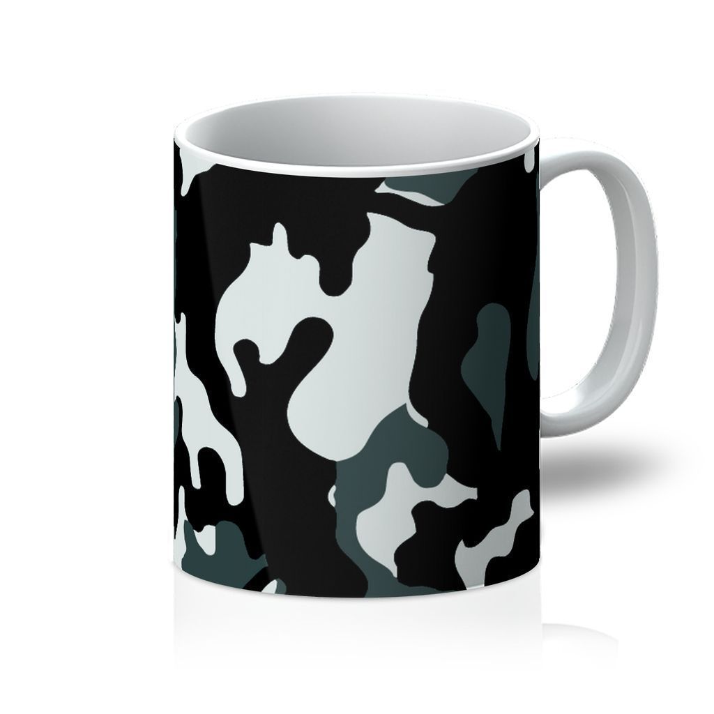 VIRGIN TEEZ Homeware 11oz Grey Camo Mug