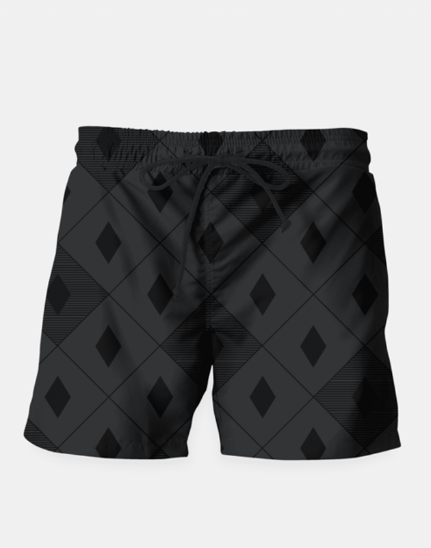 Maria Shorts SMALL (28"-18") / us Harlequins - Midnight Black Swim Shorts