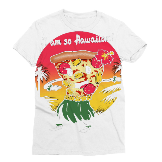 VIRGIN TEEZ Men T-Shirts XS Hawaiian Pizza Classic Sublimation Women's T-Shirt