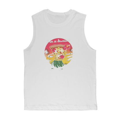 VIRGIN TEEZ Tank Top White / Unisex / S Hawaiian Pizza Premium Adult Muscle Top