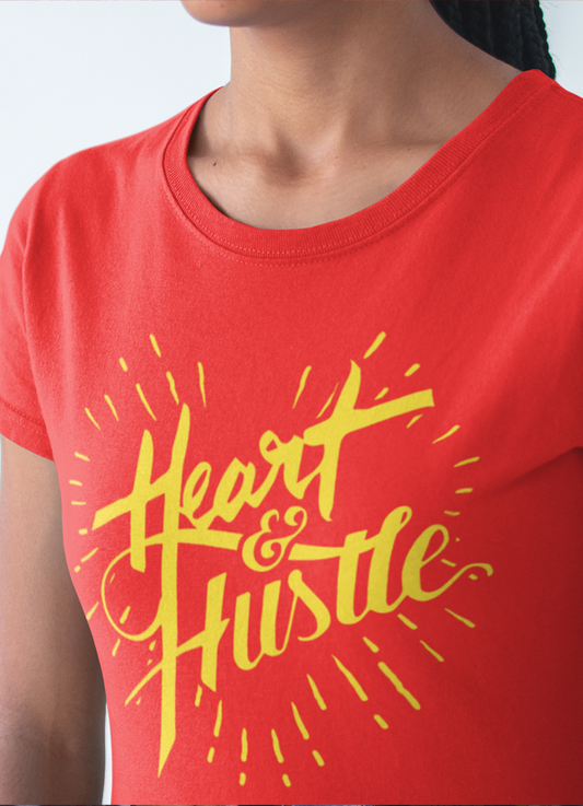 Virgin Teez Women T-Shirt Heart & Hustle Women T-shirt