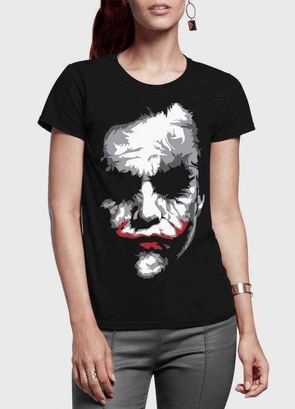 M Nidal Khan Women T-Shirt SMALL / Black Heath Joker Half Sleeves Women T-shirt