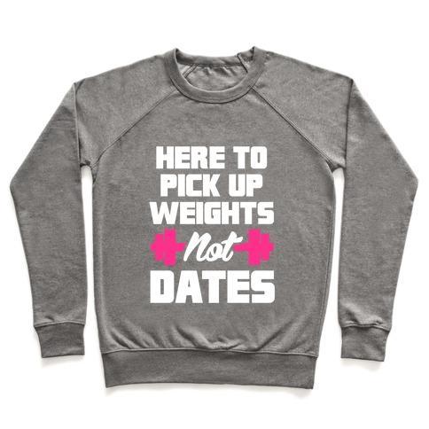 Virgin Teez  Pullover Crewneck Sweatshirt / x-small / Heathered Gray HERE TO PICK UP WEIGHTS NOT DATES CREWNECK SWEATSHIRT