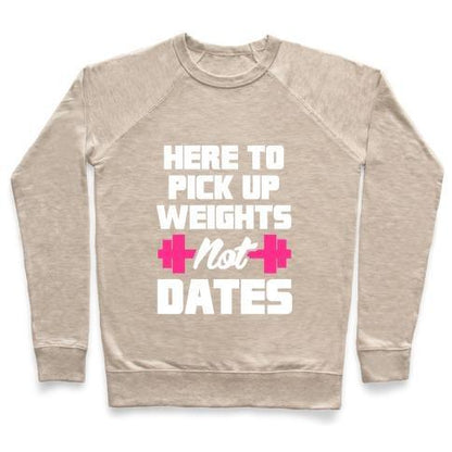 Virgin Teez  Pullover Crewneck Sweatshirt / x-small / Heathered Oatmeal HERE TO PICK UP WEIGHTS NOT DATES CREWNECK SWEATSHIRT