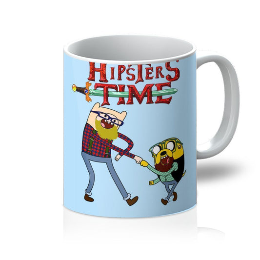 VIRGIN TEEZ Homeware 11oz Hipsters Time Mug