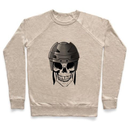 Virgin Teez  Pullover Crewneck Sweatshirt / x-small / Heathered Oatmeal HOCKEY OR DIE CREWNECK SWEATSHIRT