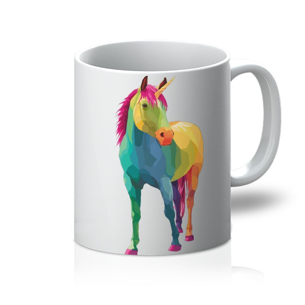 VIRGIN TEEZ Homeware 11oz Horsing Around - Unicorn Version Mug