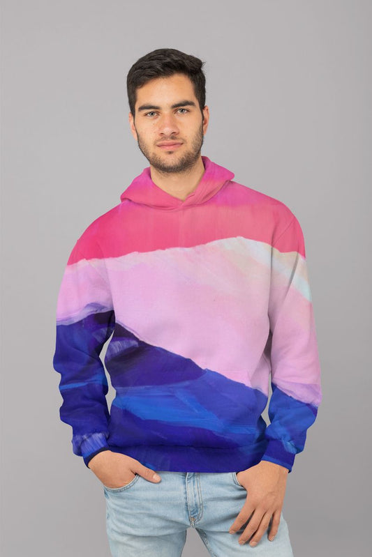 Hot pink morning UNISEX Sublimation Hoodie