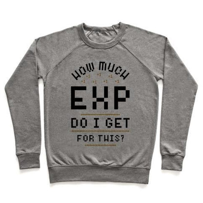 Virgin Teez  Pullover Crewneck Sweatshirt / x-small / Heathered Gray HOW MUCH EXP DO I GET FOR THIS CREWNECK SWEATSHIRT