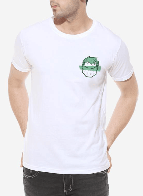 Tipu Sultan T-shirt SMALL / White Hulkster Half Sleeves T-shirt