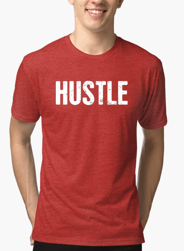 Virgin Teez T-shirt Hustle Half Sleeves Melange T-shirt