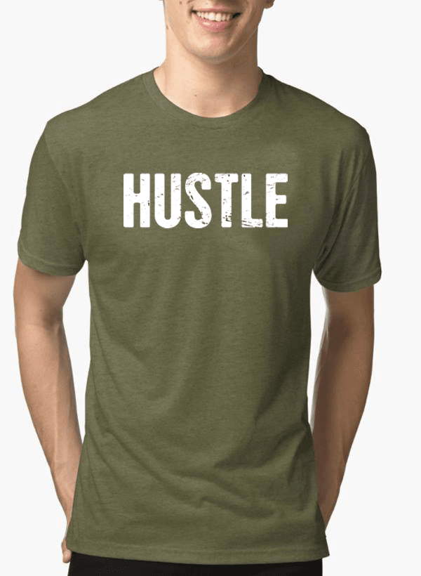 Virgin Teez T-shirt Hustle Half Sleeves Melange T-shirt