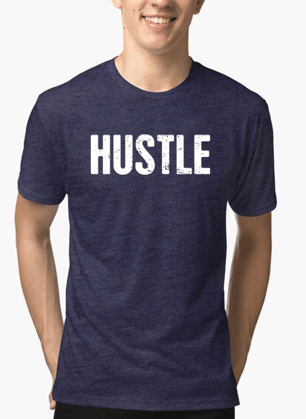 Virgin Teez T-shirt Hustle Half Sleeves Melange T-shirt