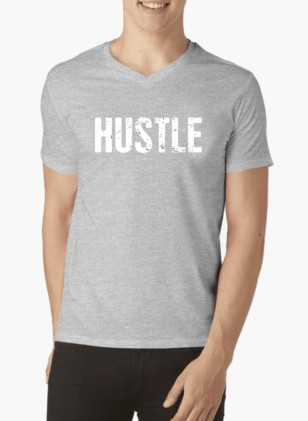 Virgin Teez T-shirt Hustle V-Neck T-shirt