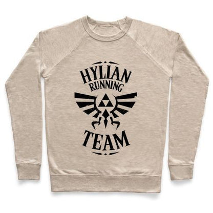 Virgin Teez  Pullover Crewneck Sweatshirt / x-small / Heathered Oatmeal HYLIAN RUNNING TEAM CREWNECK SWEATSHIRT